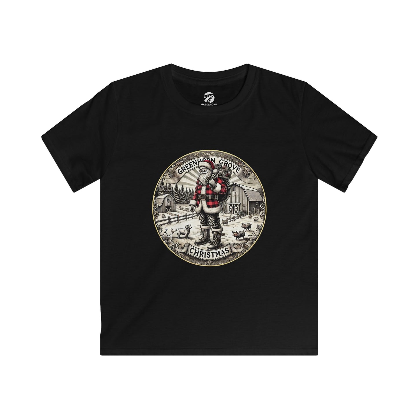 Kids Greenhorn Grove Christmas Softstyle Tee